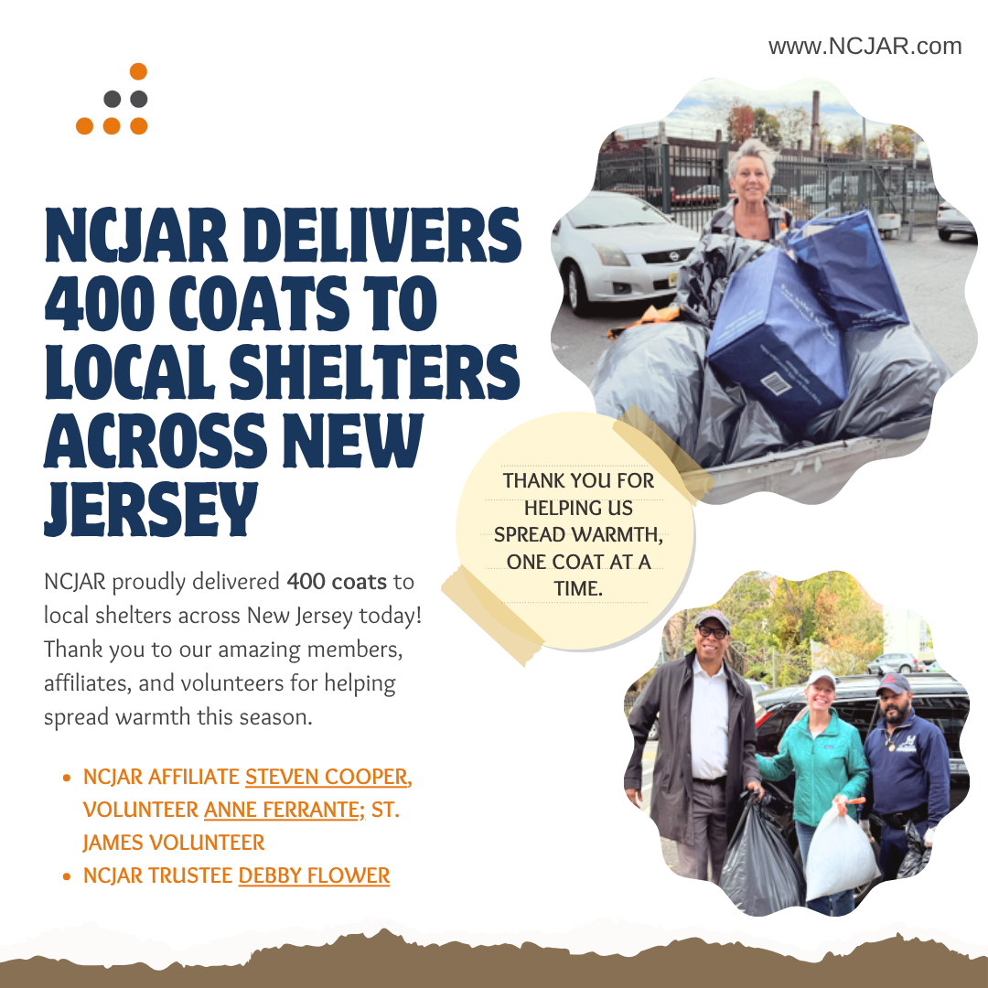 NCJAR Delivers 400 Coats
