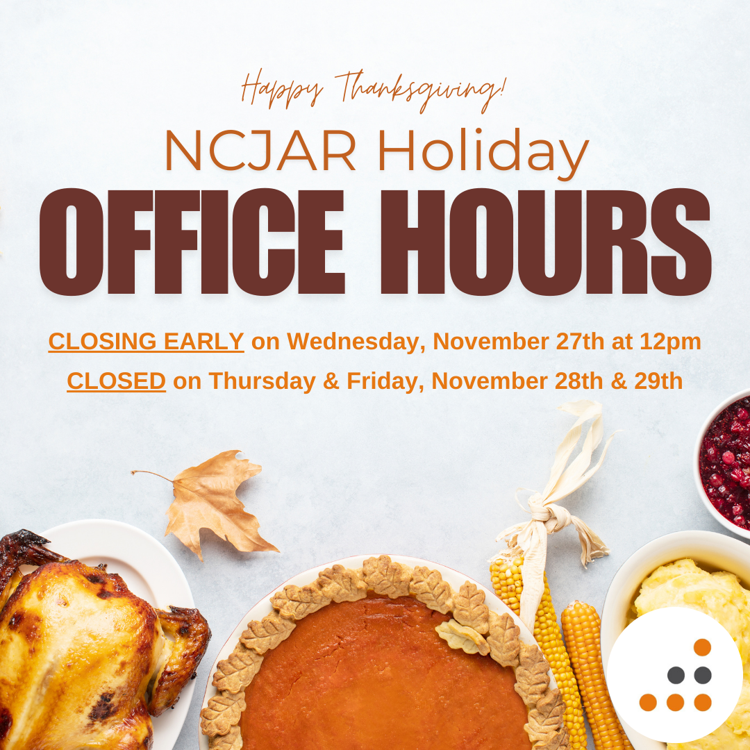 NCJAR thanksgiving hours