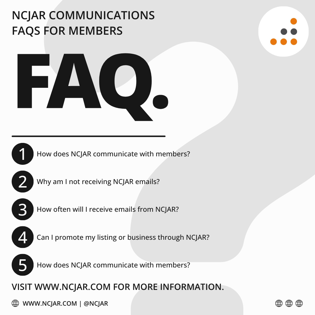 NCJAR Communications FAQs for Members