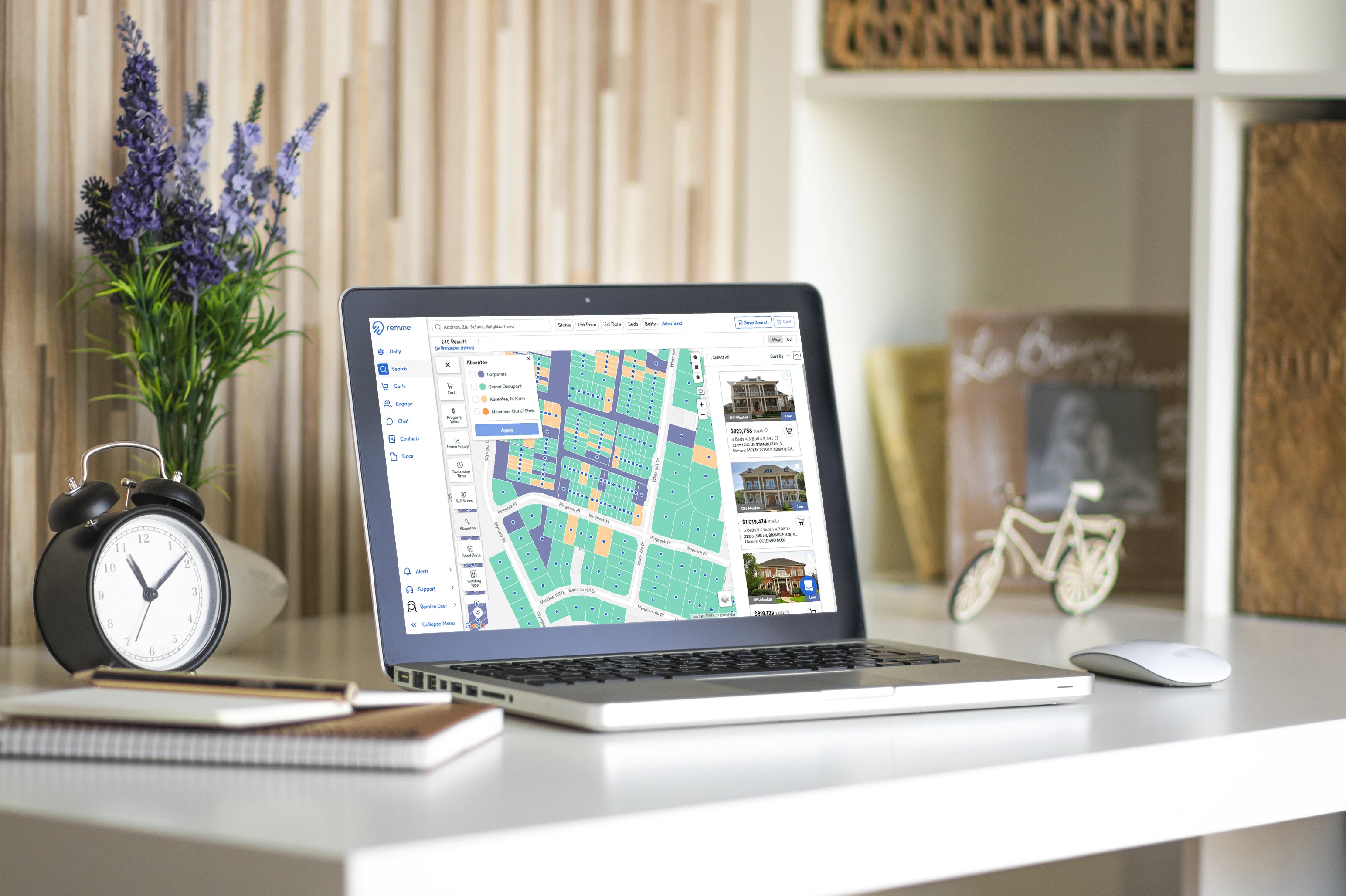 Laptop on desk Absentee Filter